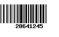 Código de Barras 20641245