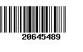 Código de Barras 20645489