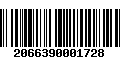 Código de Barras 2066390001728