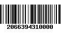 Código de Barras 2066394310000