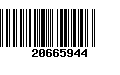 Código de Barras 20665944