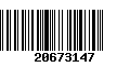 Código de Barras 20673147