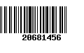 Código de Barras 20681456