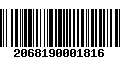 Código de Barras 2068190001816