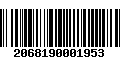 Código de Barras 2068190001953