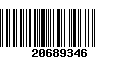 Código de Barras 20689346