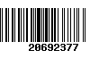 Código de Barras 20692377