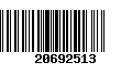 Código de Barras 20692513