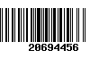 Código de Barras 20694456