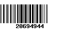 Código de Barras 20694944