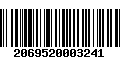 Código de Barras 2069520003241