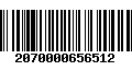 Código de Barras 2070000656512