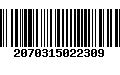 Código de Barras 2070315022309