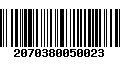 Código de Barras 2070380050023