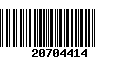 Código de Barras 20704414