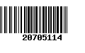 Código de Barras 20705114