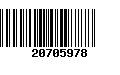 Código de Barras 20705978