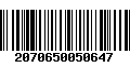 Código de Barras 2070650050647