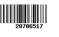 Código de Barras 20706517