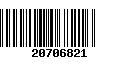 Código de Barras 20706821