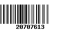 Código de Barras 20707613