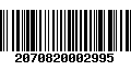 Código de Barras 2070820002995