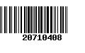 Código de Barras 20710408