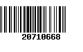 Código de Barras 20710668