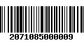 Código de Barras 2071085000009