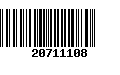 Código de Barras 20711108