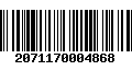 Código de Barras 2071170004868