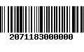 Código de Barras 2071183000000