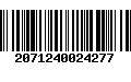 Código de Barras 2071240024277