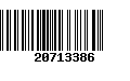 Código de Barras 20713386