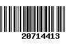 Código de Barras 20714413