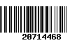 Código de Barras 20714468