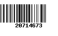 Código de Barras 20714673