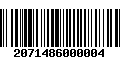 Código de Barras 2071486000004