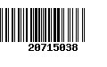 Código de Barras 20715038