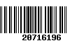 Código de Barras 20716196