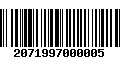 Código de Barras 2071997000005