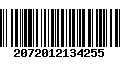 Código de Barras 2072012134255