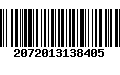 Código de Barras 2072013138405