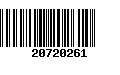 Código de Barras 20720261