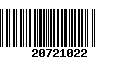 Código de Barras 20721022