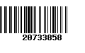 Código de Barras 20733858