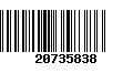 Código de Barras 20735838