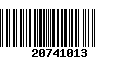 Código de Barras 20741013