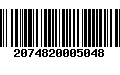 Código de Barras 2074820005048