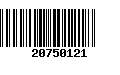 Código de Barras 20750121